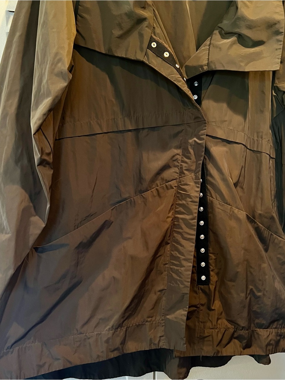 Women's Olive Lightweight Jacket Shirt - Picture 2 of 7